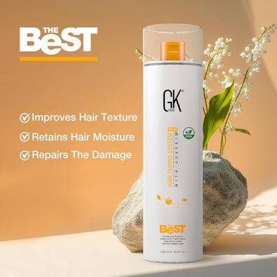GK HAIR Global Keratin The Best (33.8 Fl Oz/1000ml) Glättende Keratin-Haarbehandlung - Professionell
