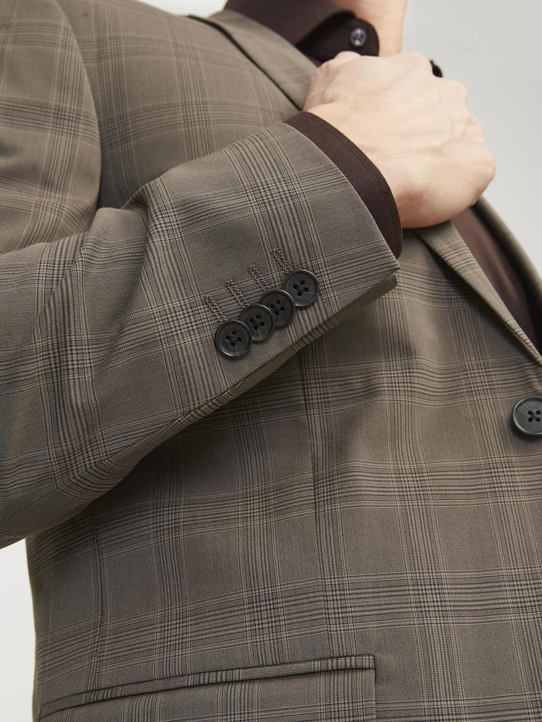 JACK & JONES Herren Jprfranco Check Suit Sn Anzug 52 Falcon/Checks:super Slim Fit, 52 Falcon/Checks: