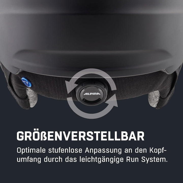 ALPINA Unisex - Erwachsene, ALTO V Skihelm black matt 51-55 cm, black matt 51-55 cm
