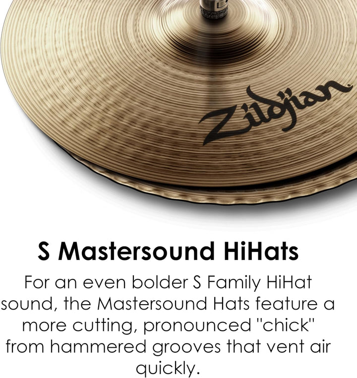 Zildjian S Family Series - 14" Mastersound Hi-Hat Cymbals - Pair 14 Zoll Master Sound, 14 Zoll Maste