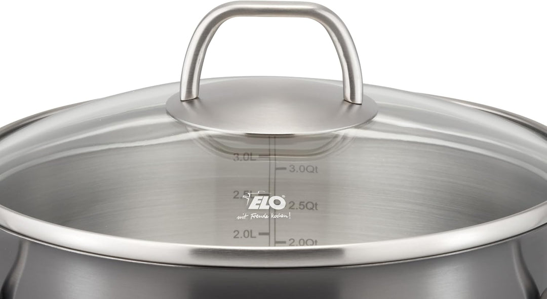 ELO – Twice Select Set 4-teilig, Edelstahl, mit schwarzer PVD Oberflächenveredelung, Volumenskala, e
