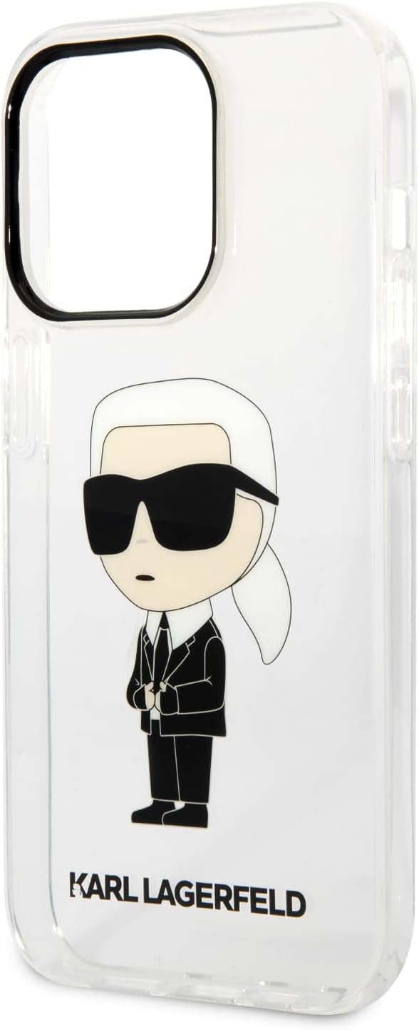 KARL LAGERFELD KLHCP14XHNIKTCT Hülle für iPhone 14 Pro Max 6,7" transparent Hard