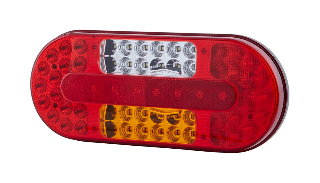 HELLA - Heckleuchte - Valuefit - LED - 24/12V - Anbau/geschraubt - Lichtscheibenfarbe: mehrfarbig -