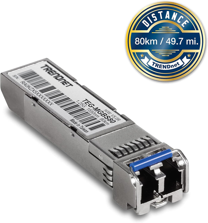 TRENDnet Mini-GBIC Single-Mode LC Modul, Verbindung mit einem Standard Mini-GBIC Steckplatz, Bis zu