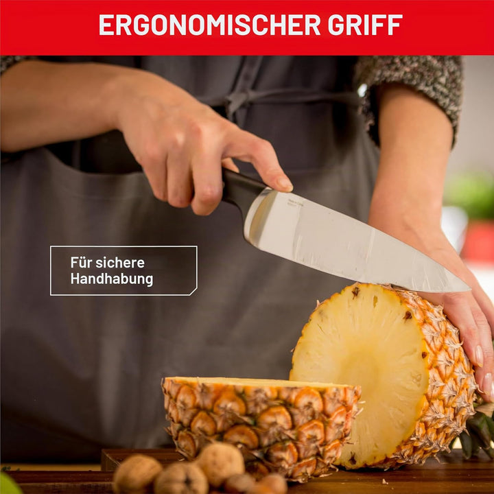 Tefal Ice Force Set mit 4 Messern | Kochmesser 20 cm | Fleischmesser 20 cm | Universalmesser 11 cm |