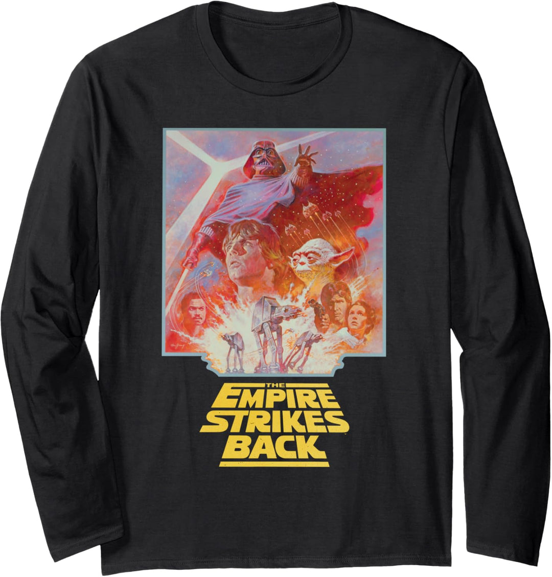 Star Wars The Empire Strikes Back Vintage Poster Langarmshirt