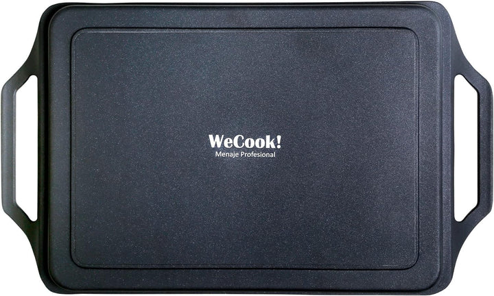 WECOOK! Ecostone Grillplatte, Induktion Griddle-Pfanne 37 X 25 cm, Aluminiumguss, Antihaftbeschichtu