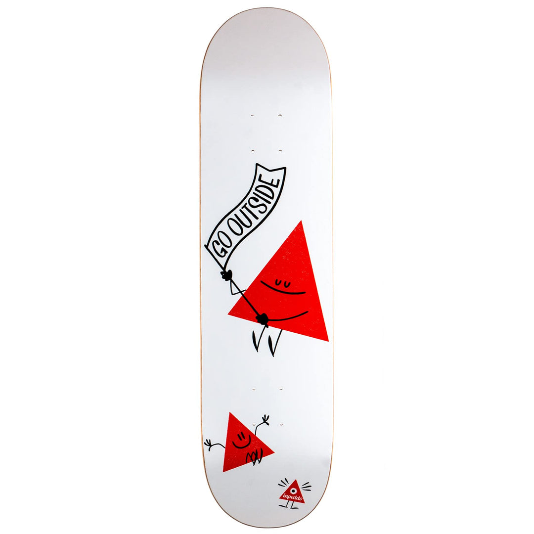Inpeddo Skateboard Deck Triangle 8.125" (White)