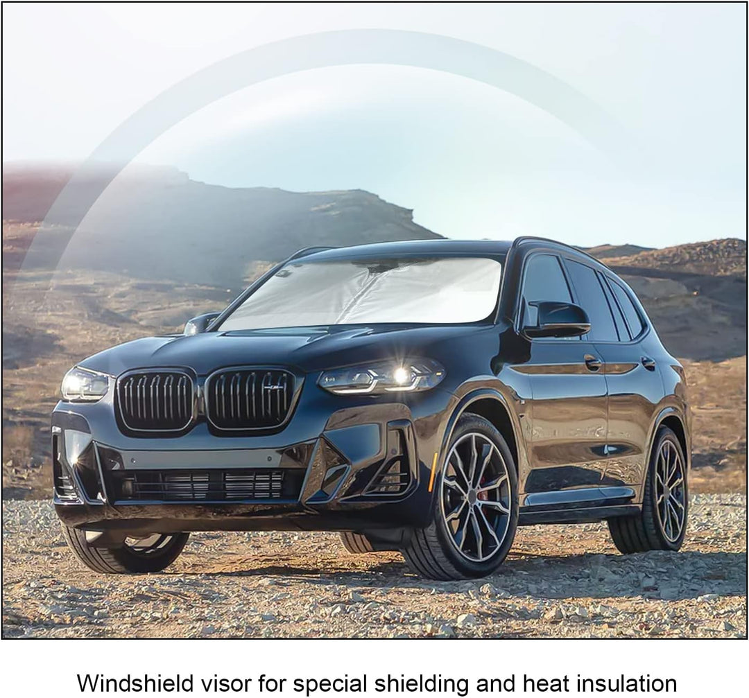 BIXUAN Sonnenschutz kompatibel mit BMW X3 iX3 G01 2018 2019 2020 2021 2022 2023 Windschutzscheibe fü