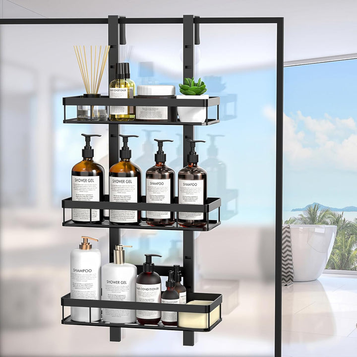 Diwoker Duschablage zum Hängen, Duschregal Ohne Bohren für Duschwand, Badezimmer Organizer mit 3 Dus