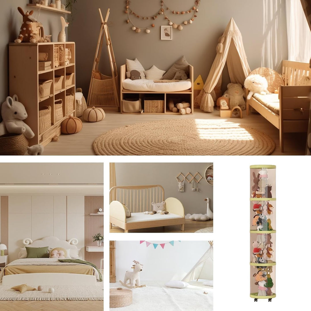 Generisch Stuffed Animal Tube Storage Plush Organizer Tube | Ästhetischer Klarer Stauraum Für Wohnzi
