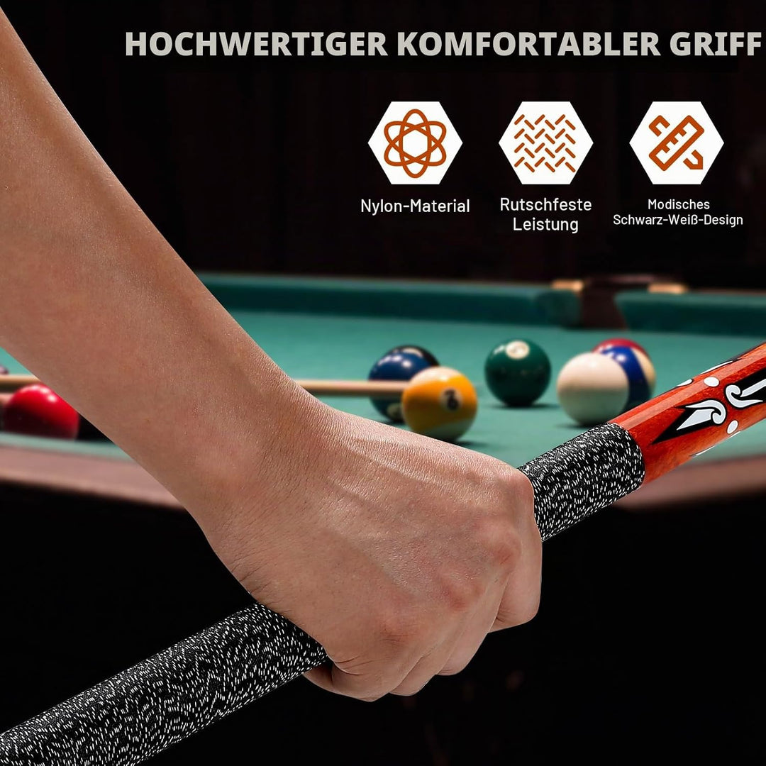 Billard Queue, 58 Zoll Maple Pool Queue Stick 13mm Spitzen für Professionelle Billardspieler, 18 19