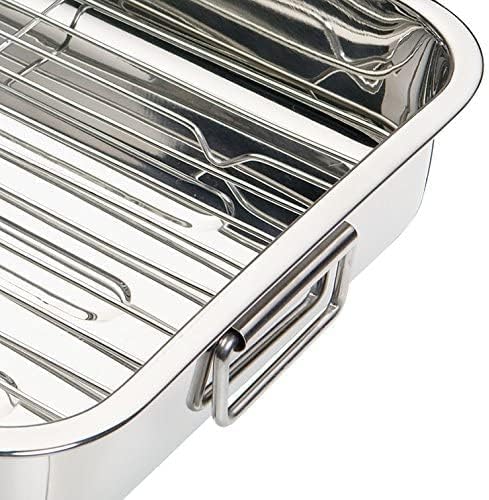 Menax - Auflaufform - Bräter mit Rost - Backblech mit Antihaftbeschichtung - Ofenform - Bratform für