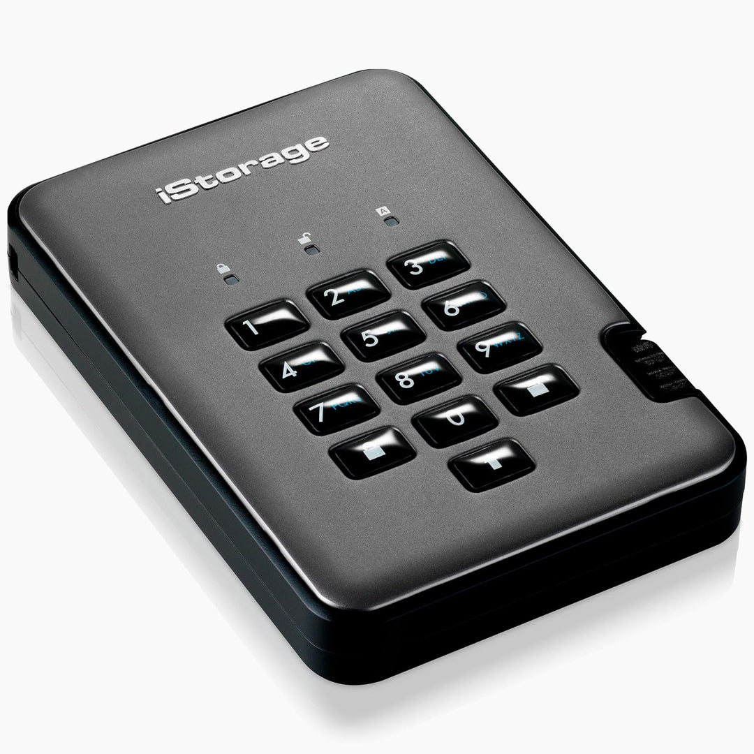 iStorage diskAshur Pro2 SSD 4TB Externe Festplatte, FIPS Level 3 Zertifiziert, SSD 4TB
