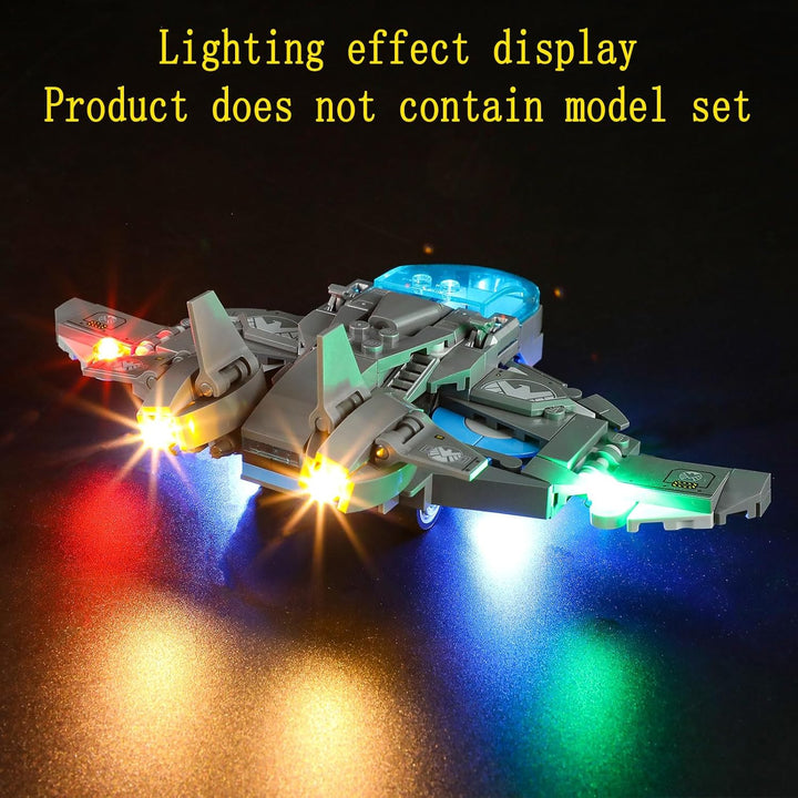 GEAMENT LED Licht-Set Kompatibel mit Lego Avengers Tower 76269 (Modell-Set Nicht enthalten)