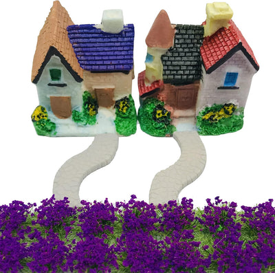 Cayway 11 Stück Flower Grass Tufts Sandtischset, Mixed Bäume Modellbau,Terrain Model Kit für Miniatu