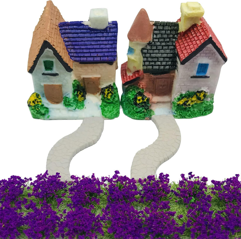 Cayway 11 Stück Flower Grass Tufts Sandtischset, Mixed Bäume Modellbau,Terrain Model Kit für Miniatu