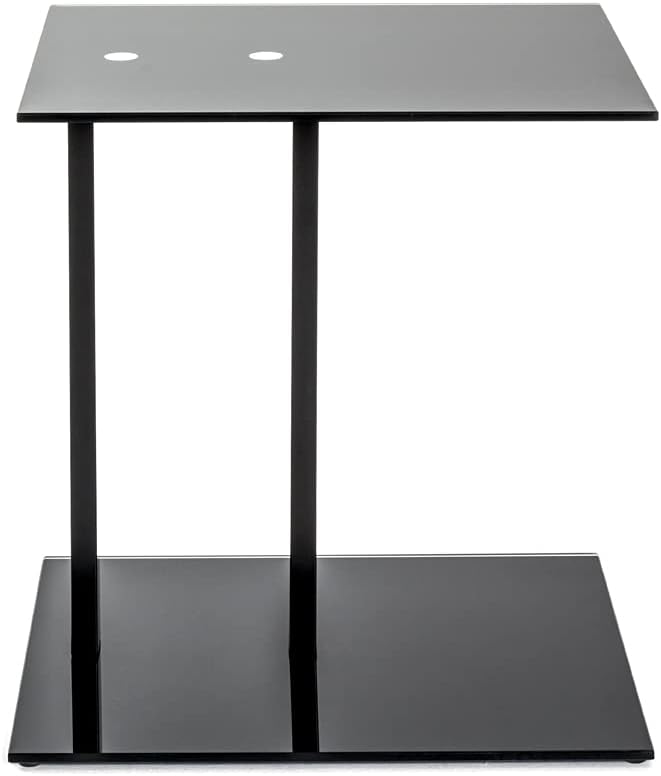 HAKU Möbel Beistelltisch, Metall, schwarz, 45 x 35 x 50 cm 35D x 45W x 50H Rechteckig, 35D x 45W x 5