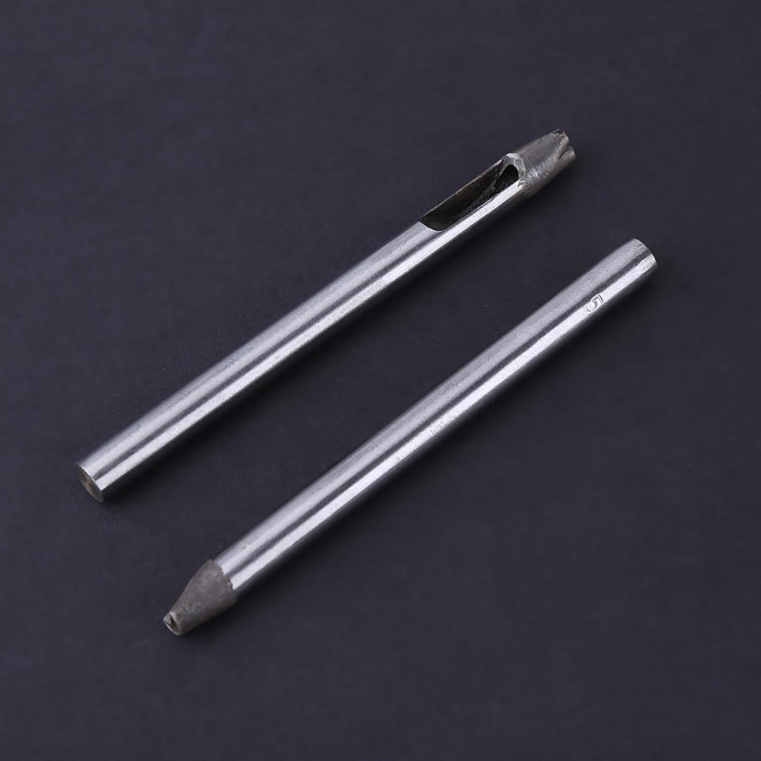 Cikonielf 20 Stück Leder Hohl Locher Leder Punch Set Kohlenstoffstahl Blume Form Leder Handwerk Werk