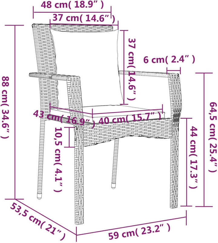 Festnight 5 teilig Garten Sitzgruppe Poly Rattan Gartenmöbel Set 4 Personen Essgruppe Gartentisch mi