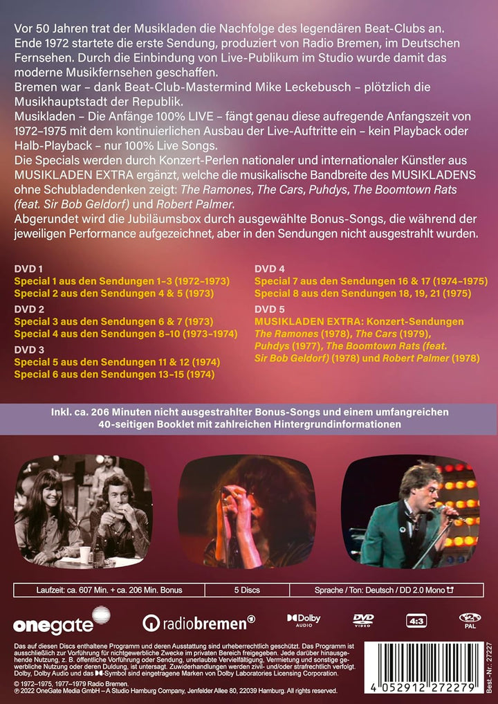 Musikladen - Die Anfänge 100% LIVE, DVD