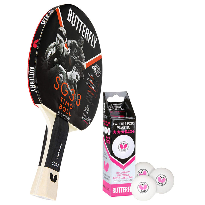 Butterfly® Timo Boll SG33 Tischtennisschläger | Tischtennis Racket Hobby &amp; Freizeit | ambitionierter