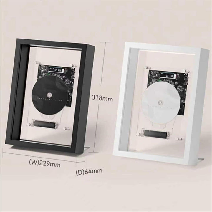 CD-Player Zum Dekorieren, Musik-Deko-Bilderrahmen Mit Fernbedienung, Bluetooth 5.0/3,5-mm-AUX-Ausgan
