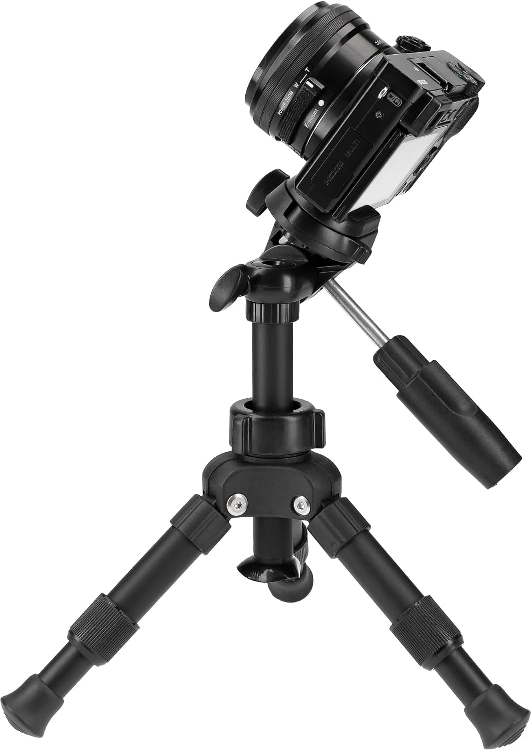 ayex Leichtes Robustes Kamera Stativ mit 3-Wege-Kopf Schnellwechselplatte & Wasserwaage Aluminium