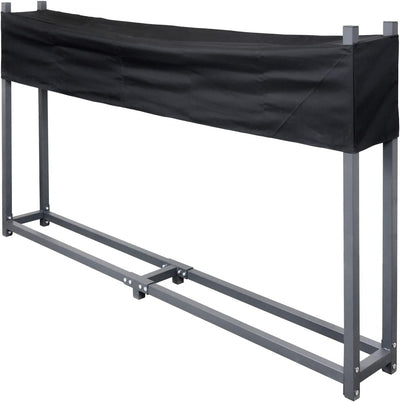 V2Aox Kaminholzregal Regal Aufbewahrung für Kaminholz Brennholz Holzunterstand Kaminholzständer Bren