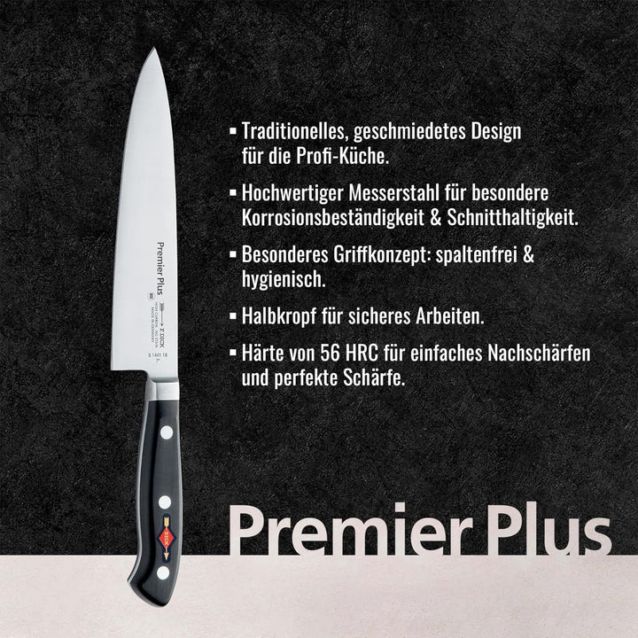 F. Dick Gyuutoo, Premier Plus (Messer mit Klinge 18 cm, X50CrMoV15 Stahl, nichtrostend, 56° HRC) 814