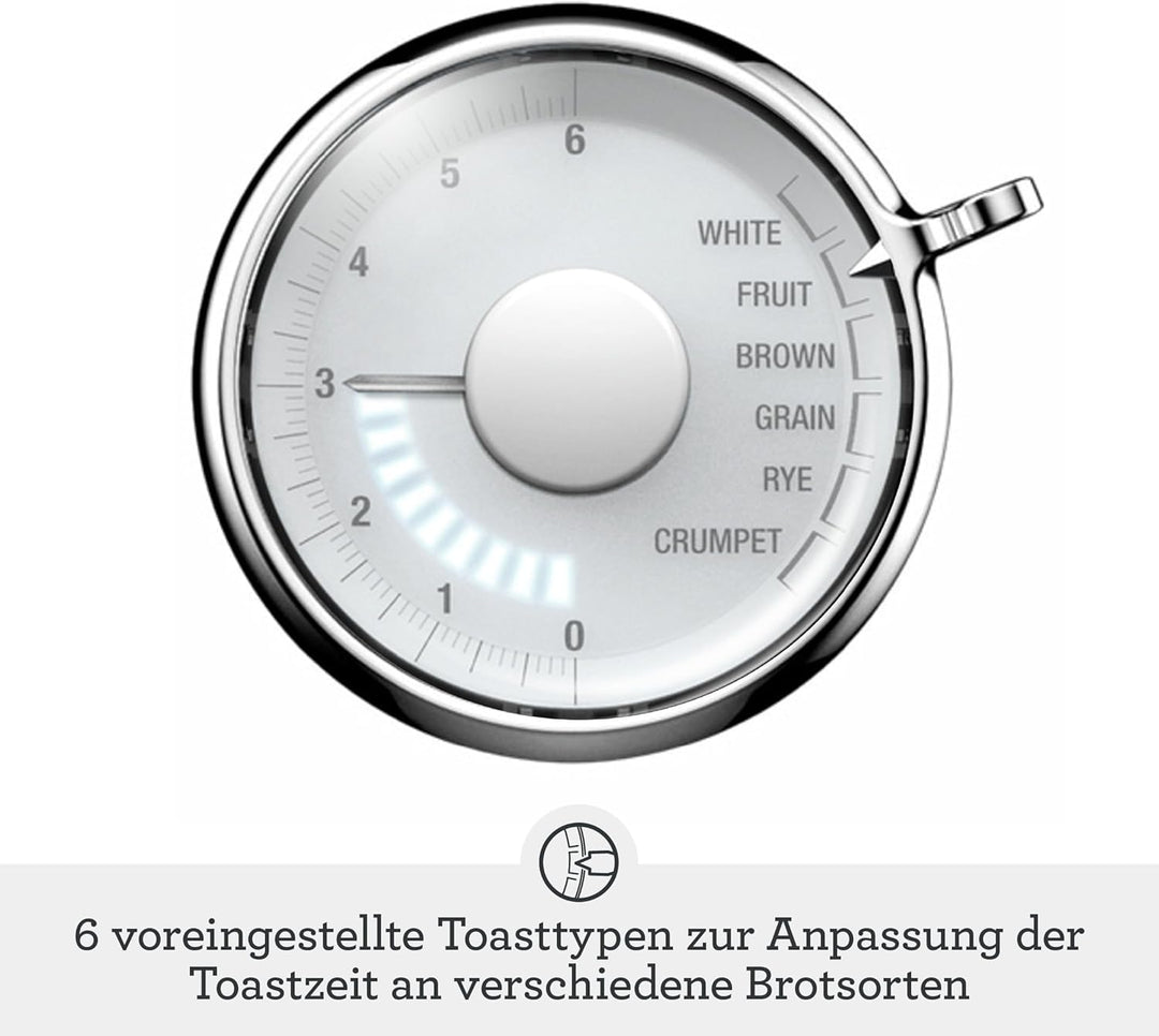 Sage - Toast Select Luxe - 2-Scheiben-Toaster mit LED-Countdown-Anzeige - Mit Liftfunktion, 6 Einste