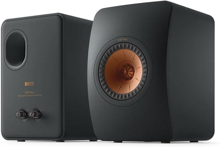 KEF LS50 Meta Regallautsprecher Carbon Black, Monitorlautsprecher | HiFi | Heimkino | 40-100 Watt, C