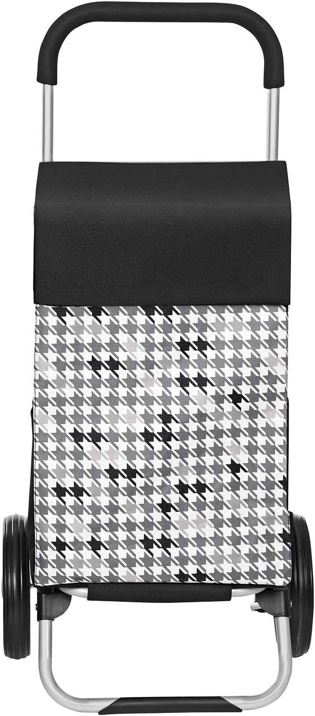 SONGMICS Einkaufstrolley, Einkaufswagen, mit Rädern, Fassungsvermögen 40 L, mit Taschen, leisen Räde