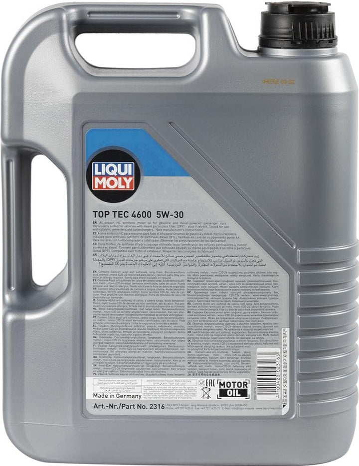 LIQUI MOLY 2316 Toptech Motoröl HC 4600 5w30 5L
