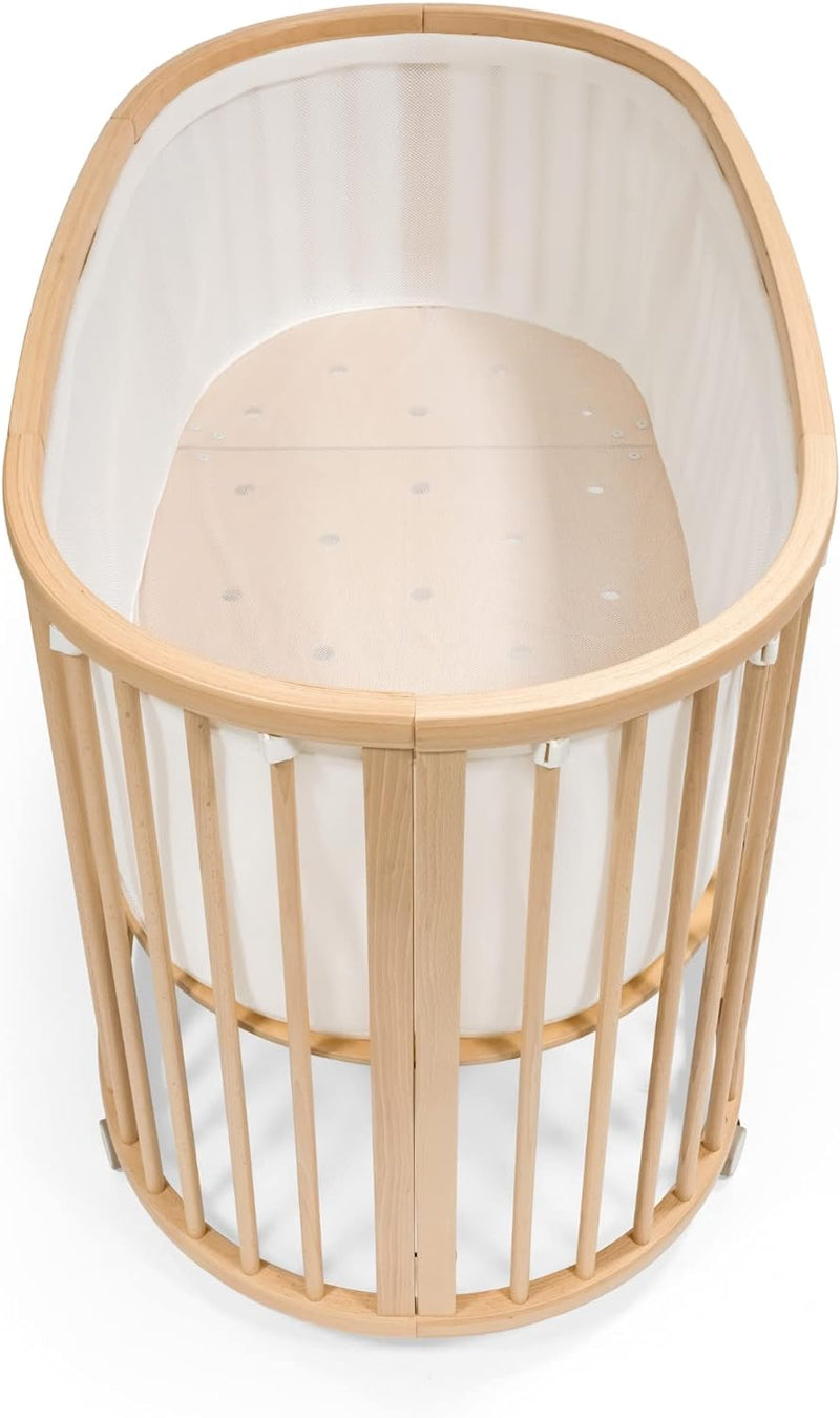 Stokke Sleepi Bett Nestchen V3, White - Atmungsaktives 3D-Netzgewebe für sicheren Schlaf - Kompatibe