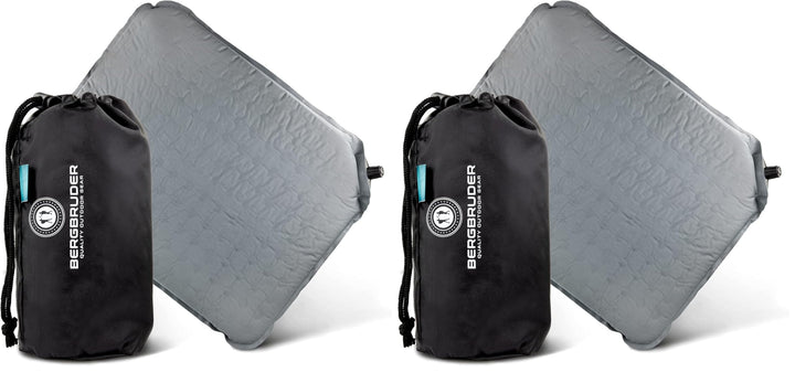 Ultraleichtes Sitzkissen Selbstaufblasend - Camping Sitzmatte Outdoor Thermokissen aufblasbar Grau 4
