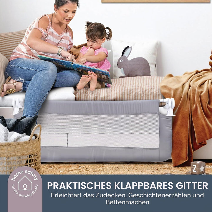 Dreambaby F761 Phoenix Bettgitter Rausfallschutz Grau, Grey, 110cm x 45.5cm 110cm x 45.5cm Phoenix G