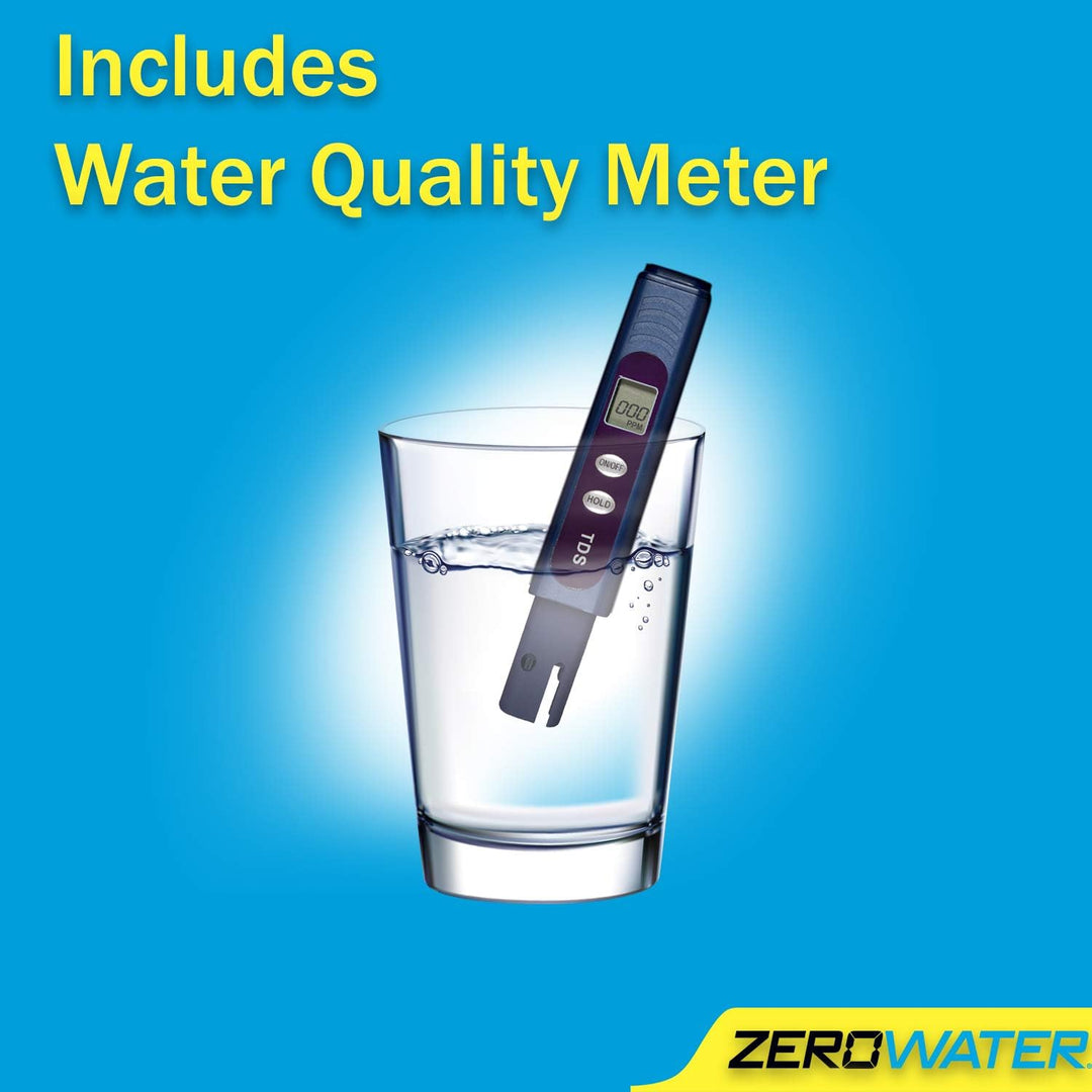ZeroWater 5-Stufige Filterkanne für Trinkwasser mit 2,4 L - NSF-Zertifizierte Wasserfilter Kanne, um