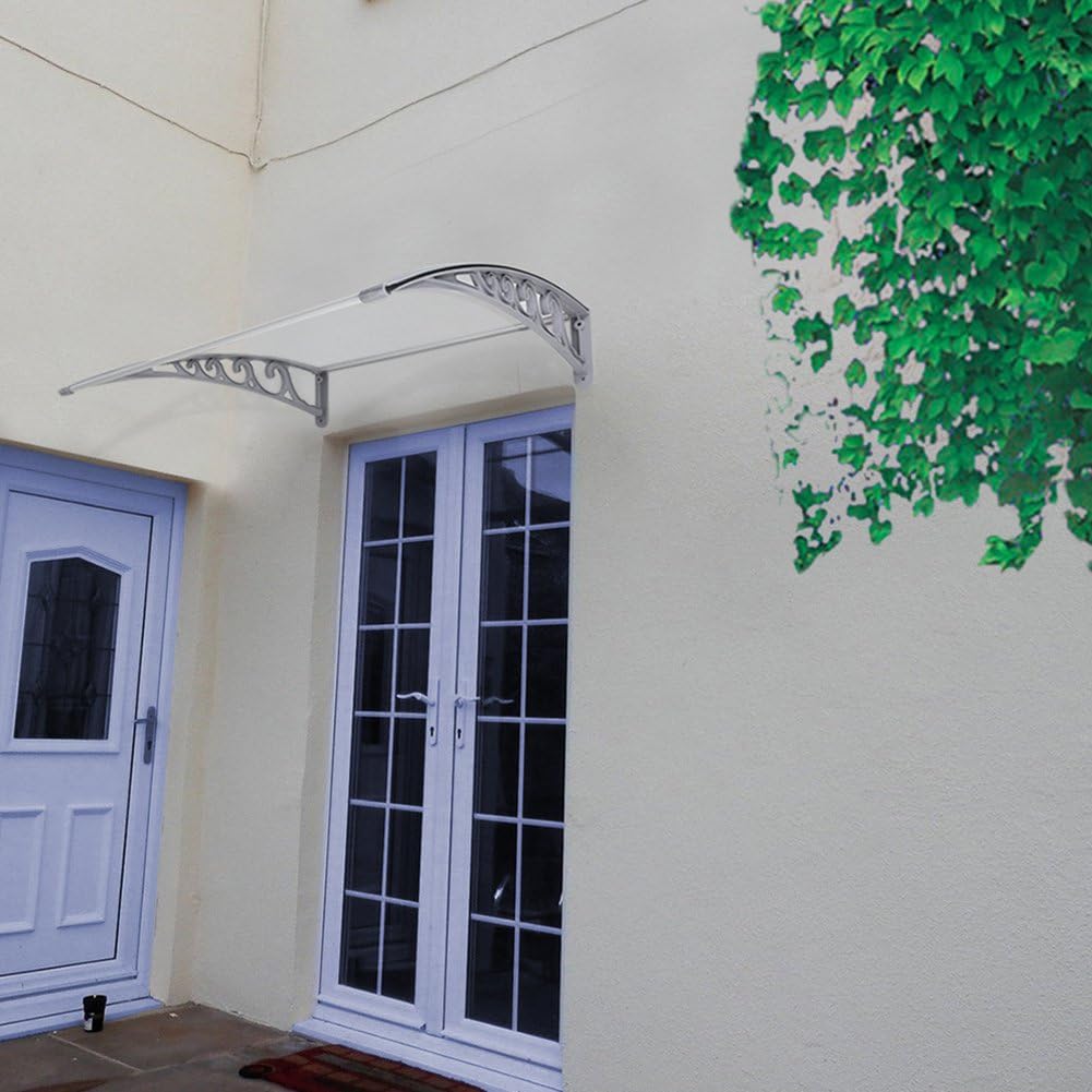 Vordach Haustür, Kunststoff, Aluminium, Pultbogenvordach, Überdachung, Transparent, Fenster Markisen
