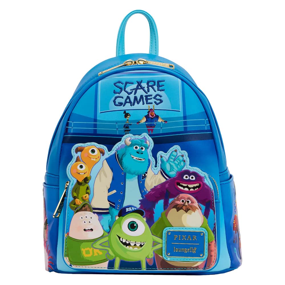 Loungefly Pixar Monsters University Scare Game Mini-Rucksack Mini Backpack, Mini Backpack