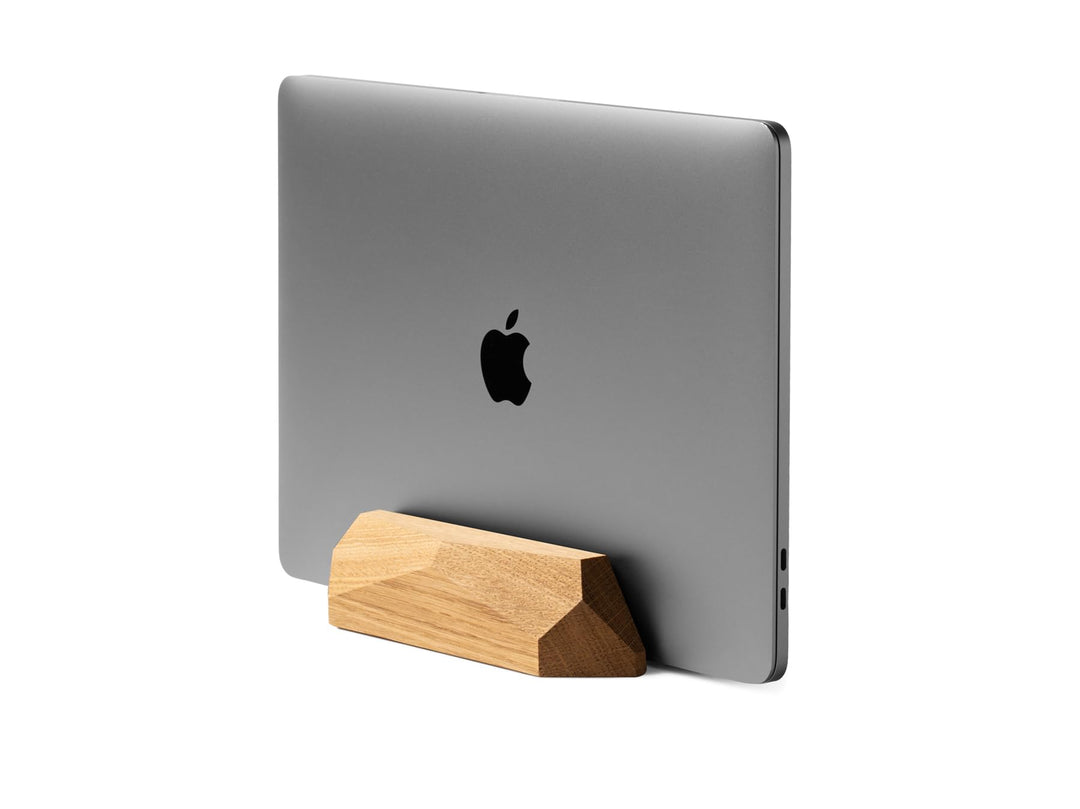 Oakywood Laptop Vertikale Ablage aus Holz - Handgefertigte Dock Station für Geräte bis 2 cm Dicke -