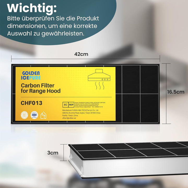 2 Stück Aktivkohlefilter Dunstabzugshaube Ersatz für Bosch DHZ23406, LI23030, Neff 296178, CD53030 v