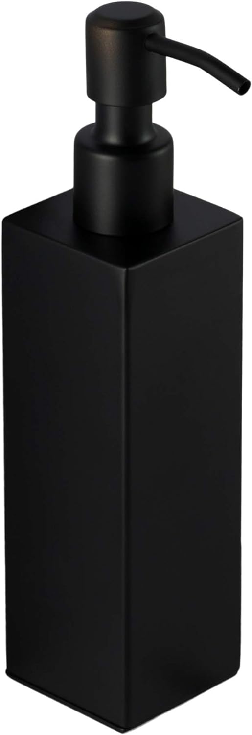Ambrosya - Freistehender Seifenspender aus Edelstahl in Schwarz - Bad Badezimmer Halter Halterung Se