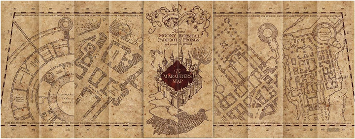 The Noble Collection Marauders Map 1,000pc Jigsaw Puzzle Einzeln, Einzeln