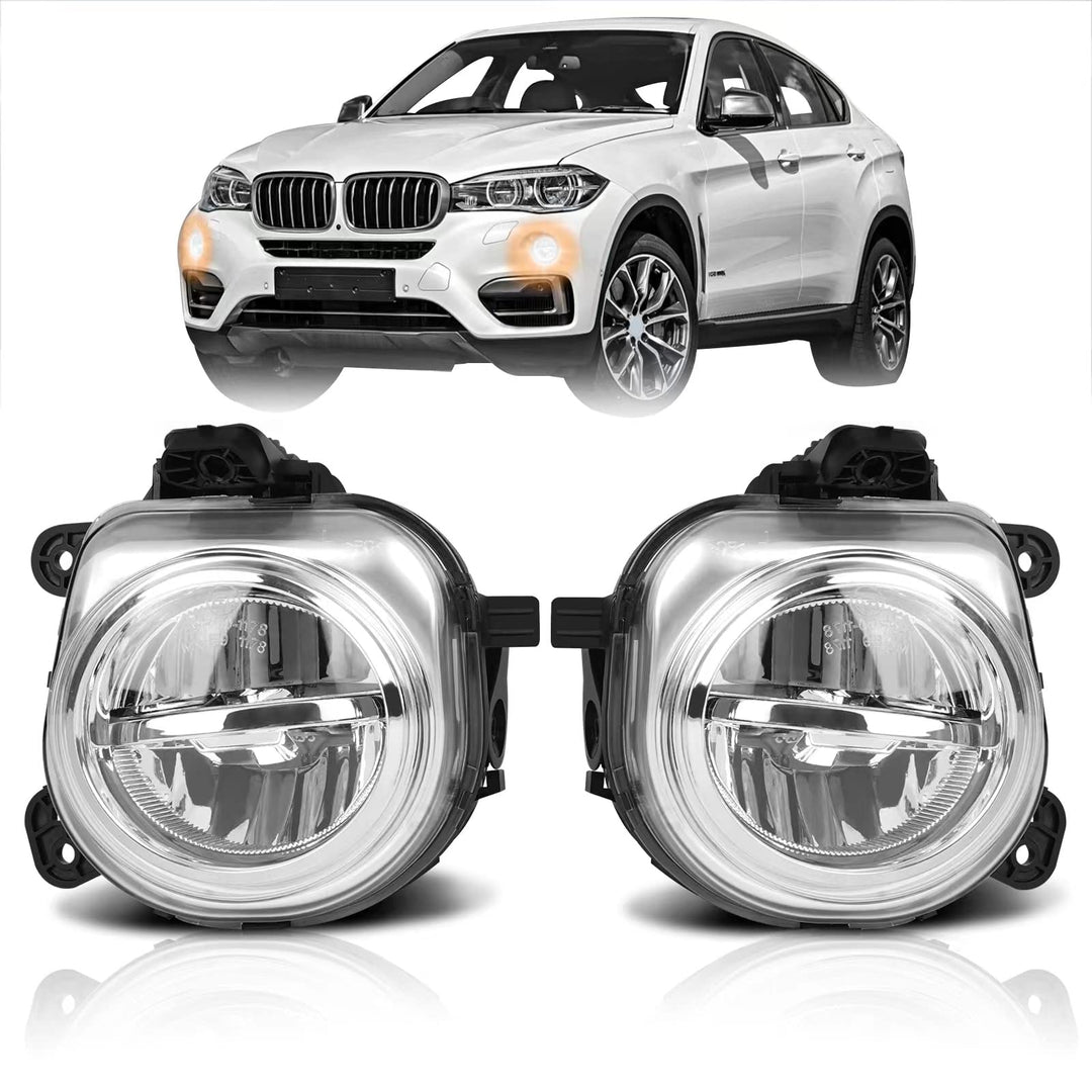 TangMiGe Nebelscheinwerfer Kompatibel mit BMW X3 (F25) 14-17, X4 (F26) 13-18, X5 (F15) 13-18, X6 (F1