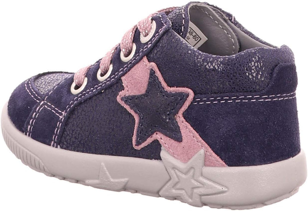 Superfit Baby Mädchen Starlight Sneaker, Blau Blau Lila 80