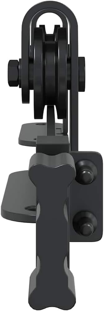 vidaXL Schiebetürbeschlag Set für Schranktüren 91 cm Karbonstahl, Schiebetürbeschlag Schrank, Schieb