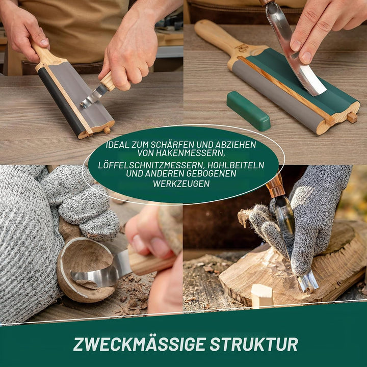 BeaverCraft LS5P1 Streichriemen für Holzschnitzerei, Holzschnitzhobel, Haken, Messerschärfwerkzeuge,