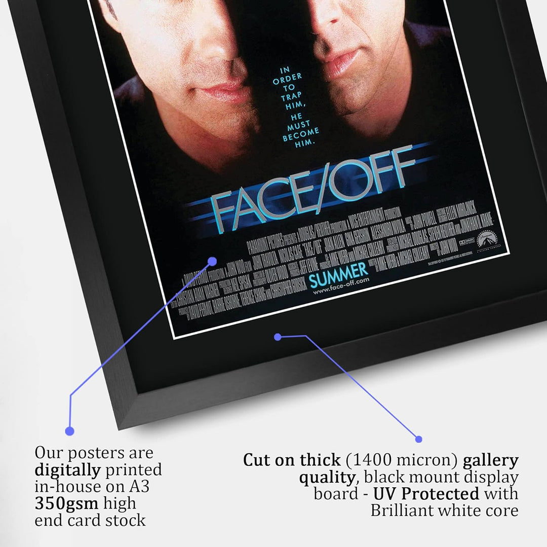 HWC Trading Face Off A3 Gerahmte Signiert Gedruckt Autogramme Bild Druck-Fotoanzeige Geschenk Für Ni