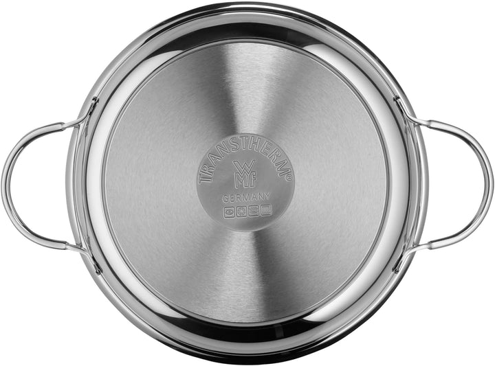 WMF Profi Servier-/ Bratpfanne 24 cm Induktion, Edelstahlpfanne unbeschichtet, Cromargan Edelstahl p